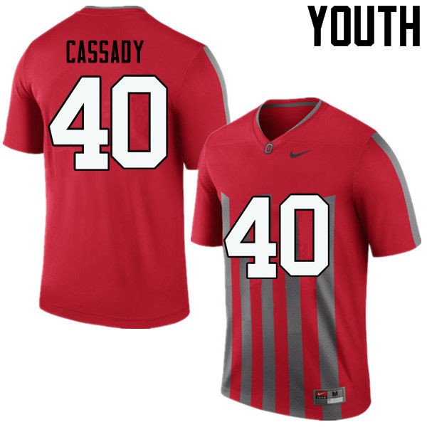 Ohio State Buckeyes #40 Howard Cassady Youth Official Jersey Throwback OSU26234